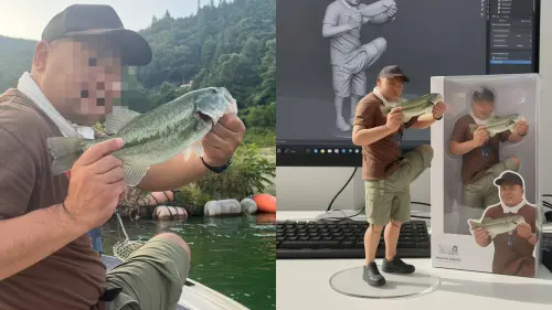 ▲近期就有日本網友拿著自己坐著釣魚的帥氣照片生成，成品卻大翻車，AI直接幫他生出「巨大的第3條腿」。（圖／X@tsurinomad）