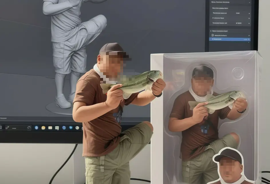 ▲日本網友@tsurinomad昨（9）日在社群平台X上分享，「嘗試用流行的AI濾鏡時，結果發生了意外」。（圖／X@tsurinomad）