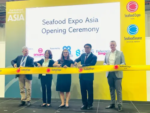首度參加新加坡海鮮展　黃偉哲馬不停蹄力拚水產外銷
