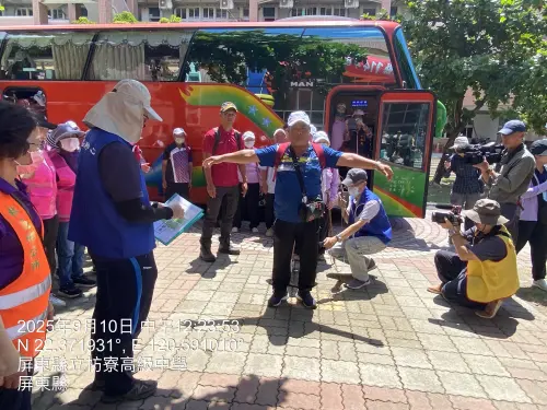 ▲演練內容除驗證縣府應變決策流程外，亦涵蓋弱勢族群疏散、校園核安教育、孤島物資運補、備用防護站開設、3公里範圍民眾疏散與收容等。（圖／屏東縣府提供）