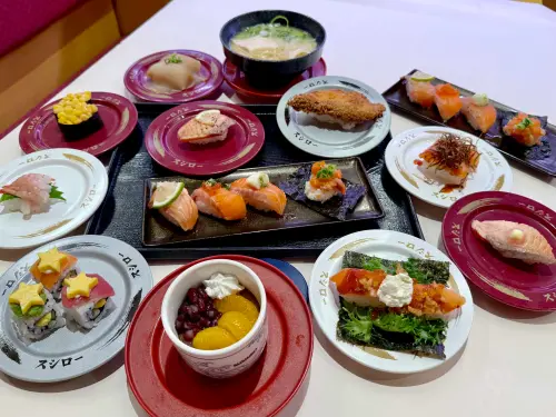 ▲「壽司郎鮭魚季」今起限時19天開吃。（圖／記者蕭涵云攝）