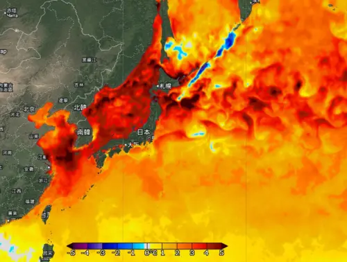 台灣被「一片火海」包圍！海溫熱到發燙　鄭明典：感覺夏季拉長了
