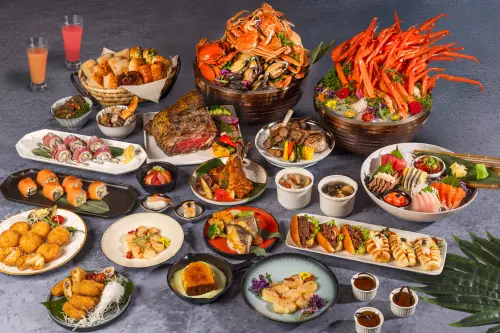 ▲長榮鳳凰酒店（礁溪）宣布早午餐全面升級，推出全新版「周日限定奢華早午餐」，匯聚海陸高檔好料。（圖／長榮鳳凰酒店提供）