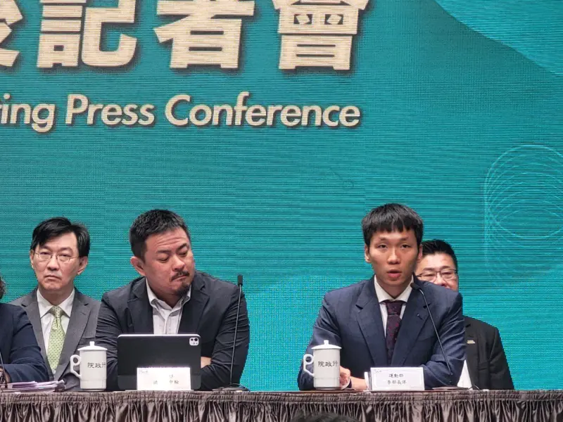 ▲李洋首度出席行政院會，並強調國訓中心、競技運動司和運動團體會形成緊密合作，保護選手權益。（圖／記者陳佩君攝，2025.09.11）