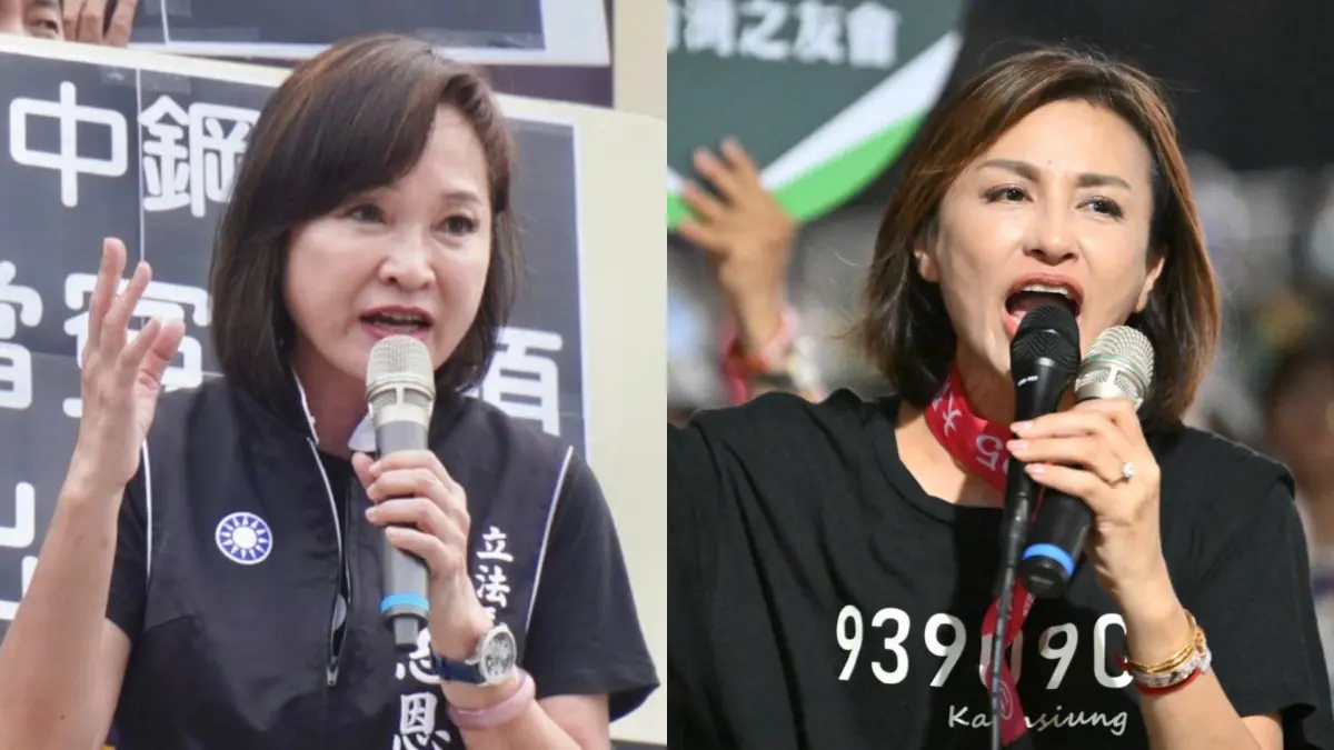 ▲媒體人王淺秋認為，綠委邱議瑩（右）在形象及各方面，都與藍委柯志恩（左）的落差非常大。（圖／翻攝自臉書）