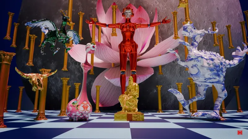 ▲弘光科大多遊系助理教授王瑋名作品「藝次元」新穎奇幻奪目，勇奪2項國際大獎。(圖／弘光科大提供2025.9.11)