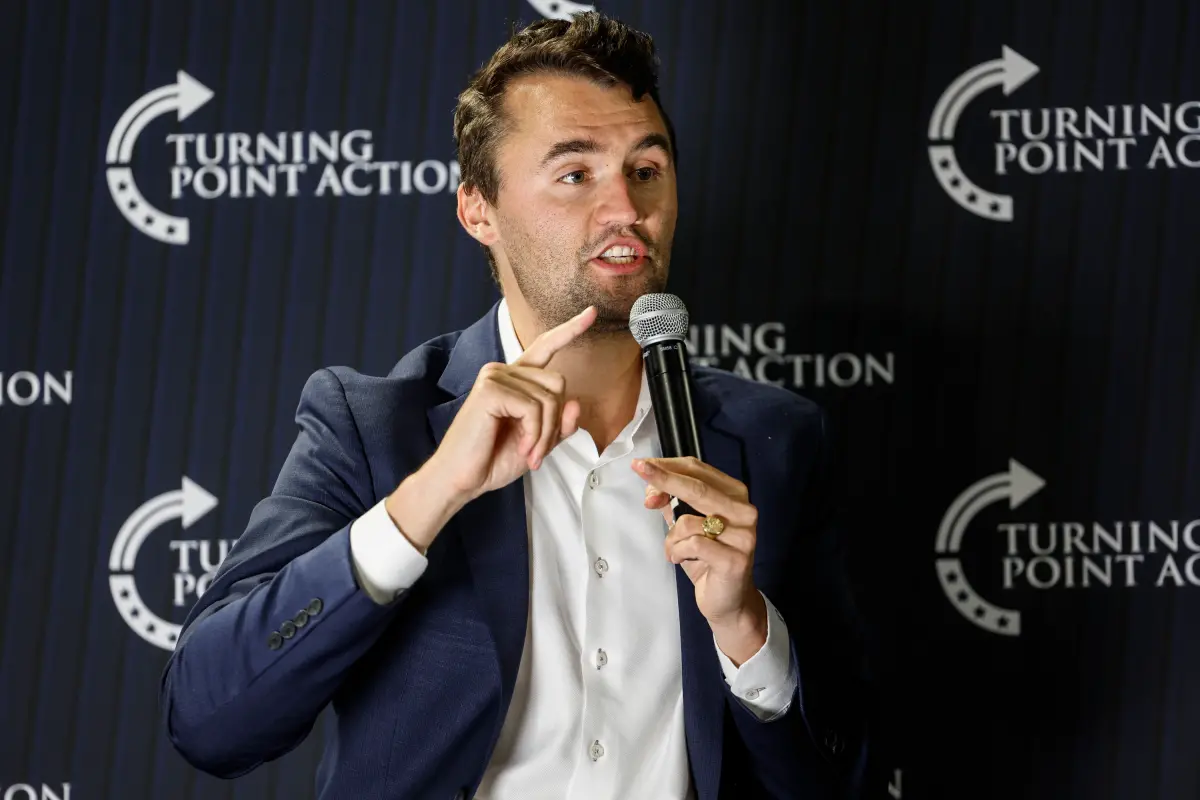 ▲美國保守派網紅與青年意見領袖柯克（Charlie Kirk）遭槍擊身亡。（圖／美聯社／達志影像）