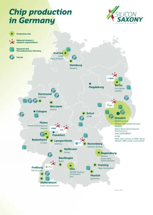 ▲德國薩克森邦首府德勒斯登（Dresden）是歐洲半導體產業重鎮，又被稱為「薩克森矽谷」（Silicon Saxony）。（圖／取自德國館）