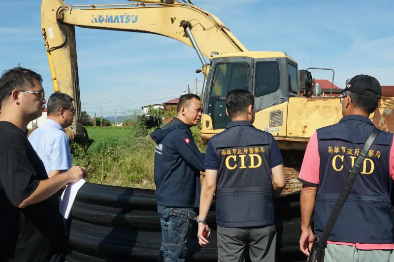 ▲ 高市府下重手，針對美濃新吉洋盜採案啟動強力掃蕩巡查再加重裁罰美濃盜採案1130萬元。（圖／高市府提供）