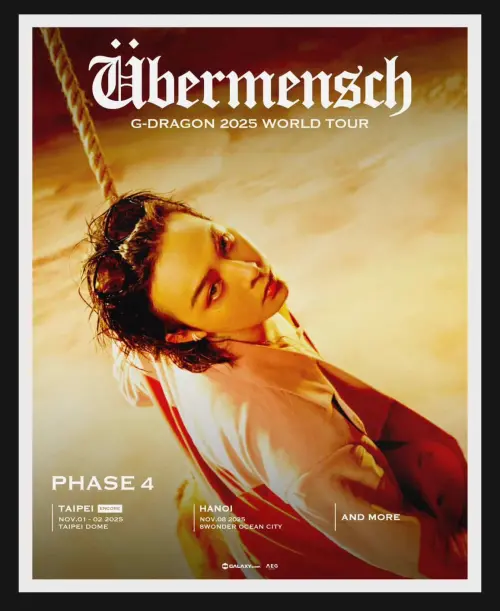 ▲GD權志龍將於11月1、2日來到台北大巨蛋安可開唱。（圖／IG＠fanplusonedotcom）