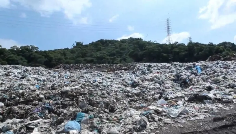 ▲大里垃圾掩埋場(圖／柳榮俊翻攝2025.9.12)