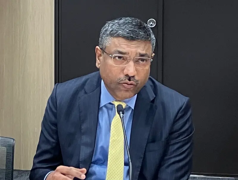 ▲印度電子資訊部（MeitY）次長S. Krishnan，偕同印度半導體任務（ISM）執行長 Amitesh Sinha率團訪問台灣。（圖╱印度台北協會提供）