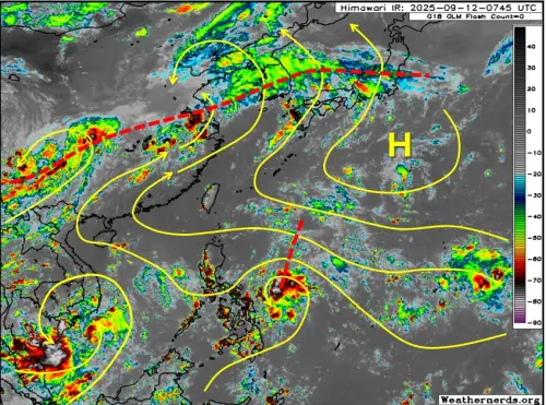 ▲氣象專家吳聖宇指出，被稱為「颱風窩」的南方季風低壓槽，其環境適合熱帶擾動生成和發展