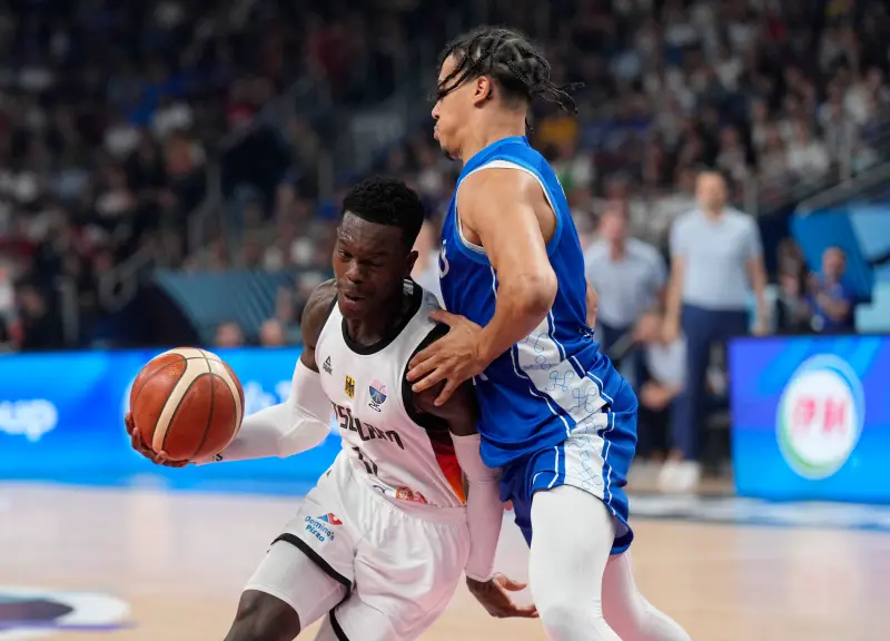 ▲FIBA歐錦賽（Euro Basket）德國男籃後衛施洛德攻下26分並送出12助攻，寫下近30年歐錦賽準決賽助攻新高，成為全場最佳球員，率領德國睽違20年重返決賽。（圖／路透／達志影像）