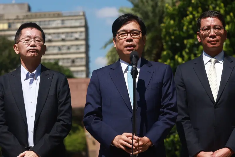 ▲立法院修《財劃法》出包，高雄市長陳其邁呼籲朝野一起放下屠刀，尋求補救之道。（圖／葉政勳攝，2025.09.19）