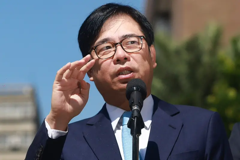 ▲▲高雄市長陳其邁赴行政院討論新版財劃法，在會中嗆張善政、蔣萬安。（圖／記者葉政勳攝，2025.09.13）