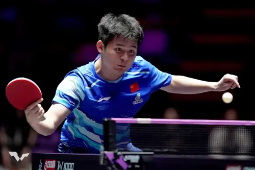 ▲世界排名第一的中國大陸新星林詩棟，在與丹麥名將林德（Anders Lind）的七局大戰中，以3：4（11：8、5：11、11：7、10：12、10：12、11：2、7-11）飲恨出局，無緣四強。（圖／取自WTT）