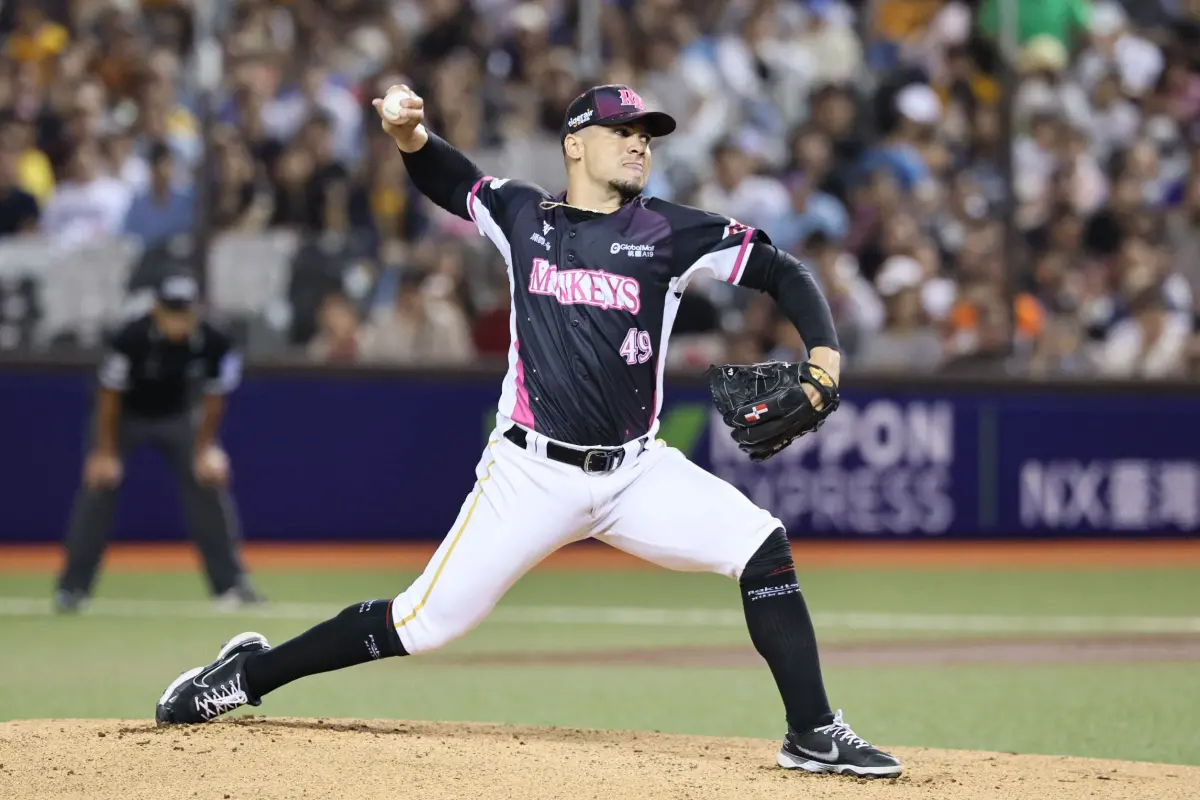 ▲樂天桃猿威能帝面對中信兄弟主投7局無失分，奪下本季第12勝。（圖／樂天桃猿提供）