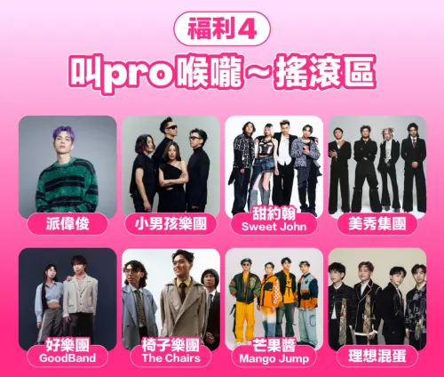 粉紅祭樂團節目表！foodpanda華山市集69折吃到爽　福袋免費領
