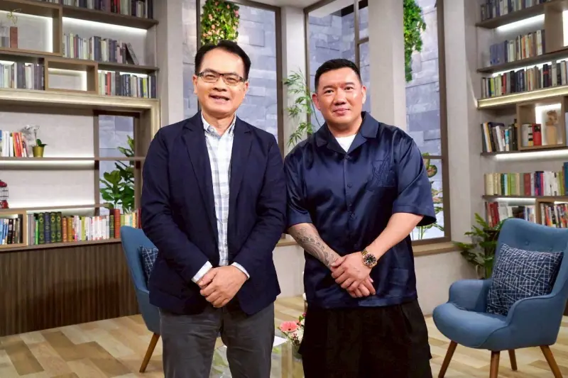 ▲香港男星杜汶澤（右）因反共遭中國、香港封殺，來台灣發展的他心境曝光，透露自己非常喜歡這片土地，是不會被趕走的。（圖／三立提供）