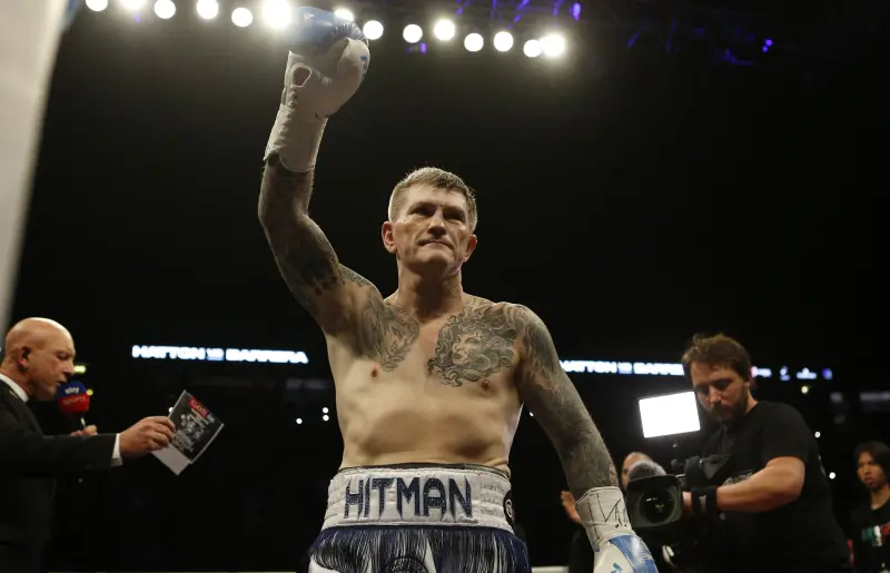 ▲英國拳壇傳奇瑞奇·哈頓驚傳46歲辭世，警方確認無他殺可疑跡象，拳迷與各界表示衷心的慰問及哀悼。（圖／路透／達志影像）