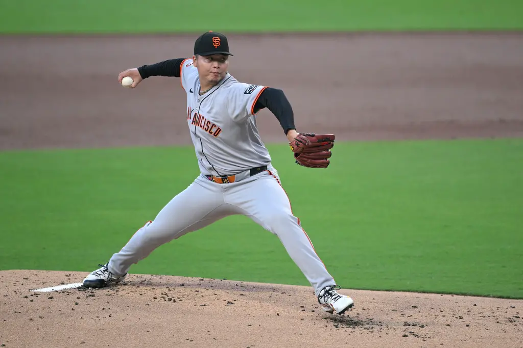 ▲MLB效力舊金山巨人的台灣好手鄧愷威，將在明（16）日客場先發對上亞利桑那響尾蛇，響尾蛇本季長打火力驚人，團隊長打率和全壘打數，放眼國聯僅輸給洛杉磯道奇，對於鄧愷威來說將是一大考驗。（圖／美聯社／達志影像）