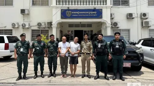 ▲兩名中國籍男子涉嫌將兩名越南女子強行塞入行李箱，企圖勒索財物。（圖／翻攝自柬中時報）