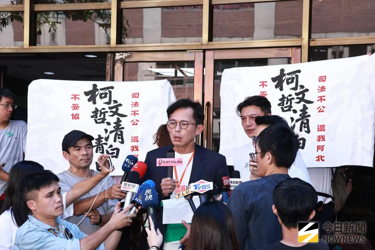 ▲民眾黨主席黃國昌透露，柯文哲目前只能待在候審室等待裁定出爐。（圖／記者吳翊緁攝，2025.09.15）