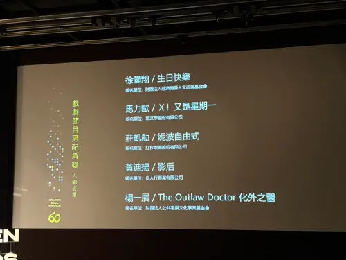 ▲戲劇節目男配角獎入圍名單。（圖／記者黃聖凱攝）