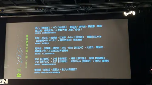 ▲金鐘獎實境節目主持人獎入圍名單。（圖／記者李欣容攝影）