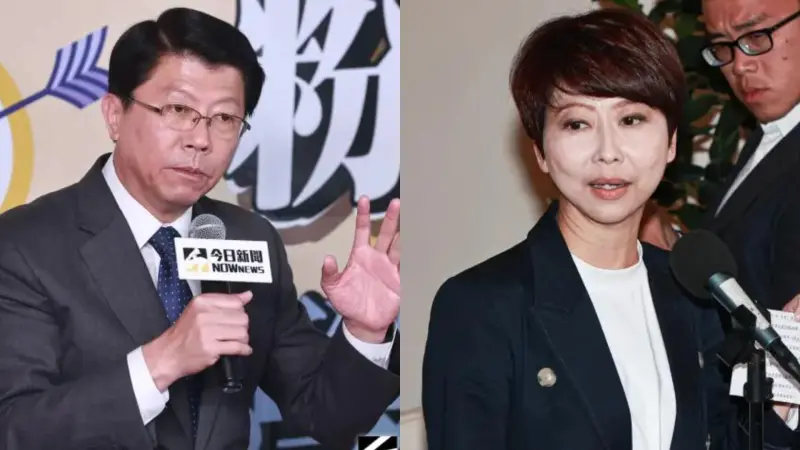 ▲2026台南市長前哨戰開打，最新民調結果顯示，藍委謝龍介（左）緊咬綠委陳亭妃（右），雙方僅差距5個百分點。（圖／NOWNEWS資料照）