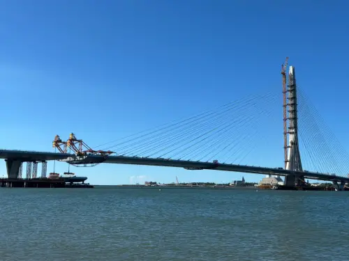 新北新地景！淡江大橋今合龍　賴清德、侯友宜共同見證
