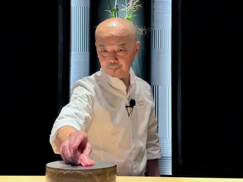 ▲「鮨職人」押野亘一郎，從新加坡舉家遷移來台。（圖／記者蕭涵云攝）