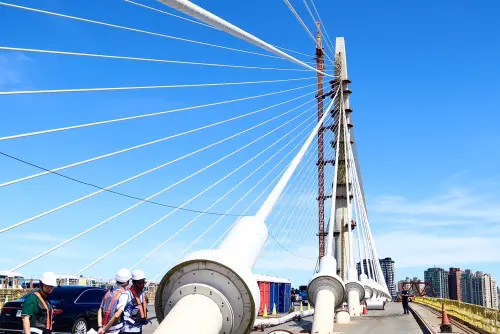 ▲淡江大橋9月16日合龍。（圖／記者朱永強攝,2025.09.16）