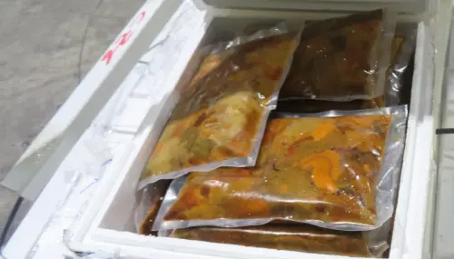 ▲智利出口「冷凍海膽卵」、檢出重金屬鎘 2 mg/kg不符規定，200公斤依規定退運或銷毀。（圖／食藥署）