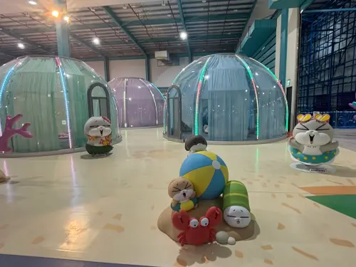 ▲好想兔海洋探險島佔地2000坪，主打六大主題場域一次滿足，萌樣好想兔處處可見，是大小朋友的快樂園地（圖／記者金武鳳攝，2025.9.16)