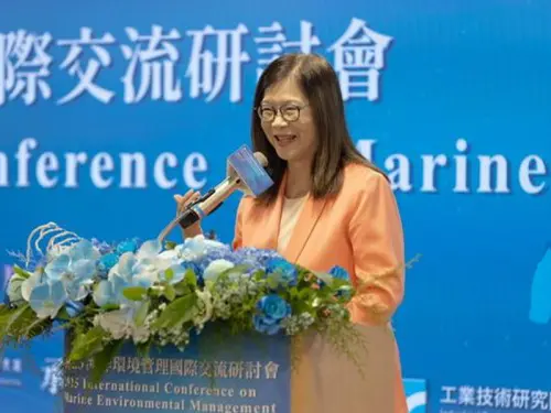 ▲海洋委員會主任委員管碧玲致詞。(圖／海洋保育署提供)