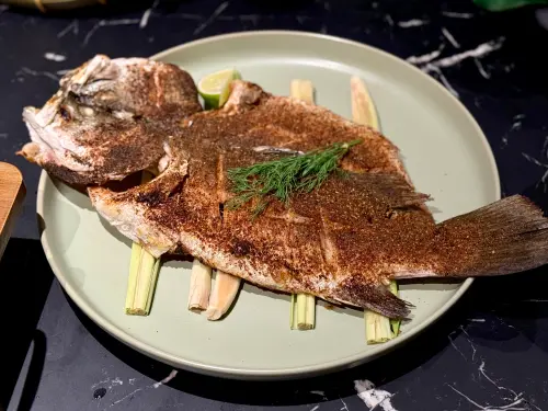 ▲「馬告胡椒魚」660元。（圖／記者蕭涵云攝）