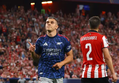 ▲下半場第86分鐘，馬丁內利左路突破送出助攻，特羅薩德（Leandro Trossard）近距離破門，兵工廠2：0鎖定勝局。（圖／路透／達志影像）