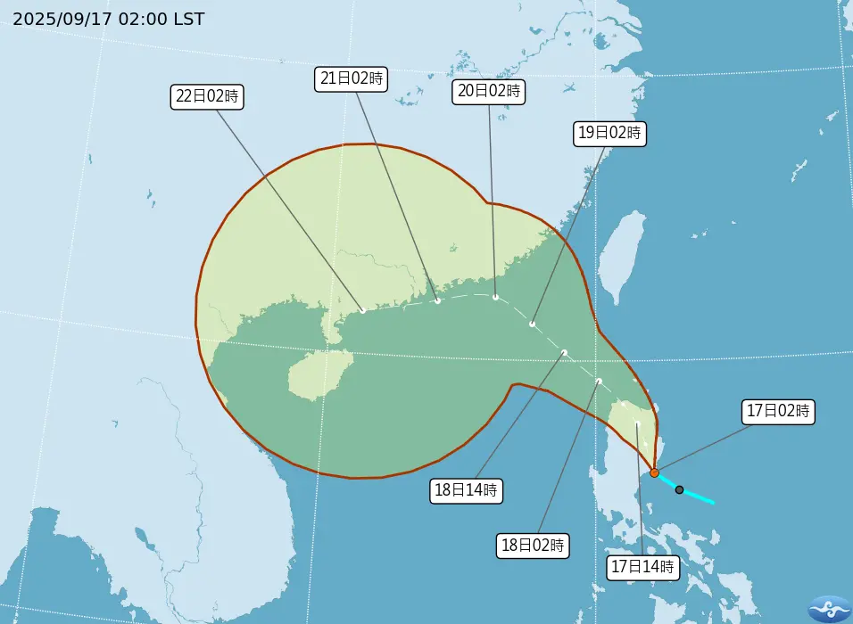 ▲準米塔颱風路徑朝西北方向進行，中央氣象署表示，週四、週五將最接近台灣；氣象專家吳德榮則提到，「準樺加沙颱風」正在醞釀中，成颱機率已達90%，對台影響不容小覷。（圖／中央氣象署cwa.gov.tw）