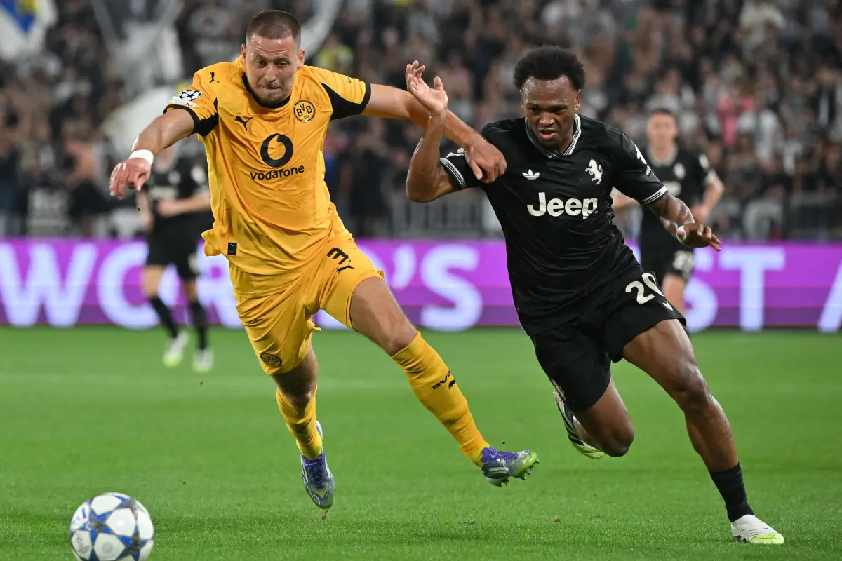 ▲歐冠小組賽上演瘋狂進球潮，尤文圖斯主場與多特蒙德激戰8球，三度落後三度追平，最終靠凱利補時頭槌4：4逼和對手。（圖／路透／達志影像）