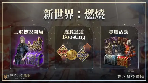 ▲「燃燒」伺服器開啟，三重傳說、升級加速、專屬活動齊發。（圖／遊戲橘子提供）