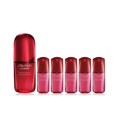 ▲台中大遠百週年慶首日SHISEIDO國際櫃推出限量紅妍山茶花修護精華。（圖／遠百提供）