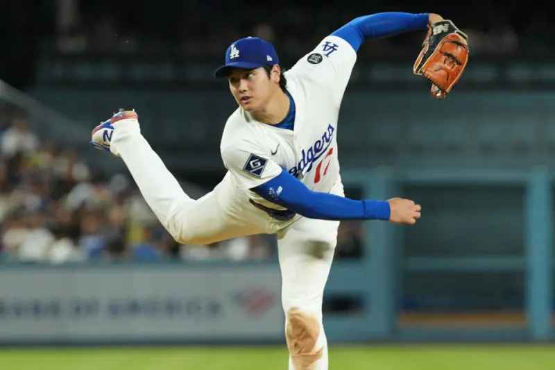 ▲這場比賽是大谷繼右肘手術復出後，首次投滿6局，並繳出6局無失分的亮眼成績，投出91球僅被擊出5支安打、狂飆8K，退場時成功拿下勝投資格。（圖／MLB X）