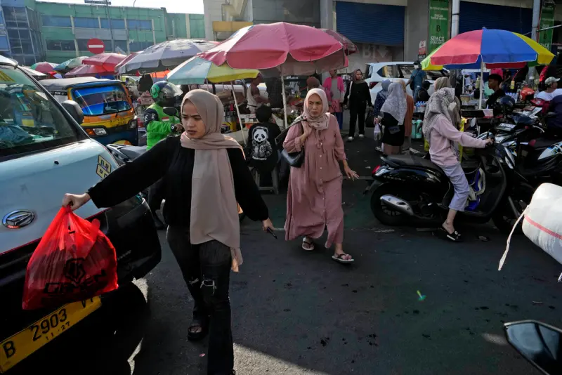 ▲印尼是東協最大經濟體，擁有近3億人口與龐大的原物料供應。（圖／美聯社／達志影像）