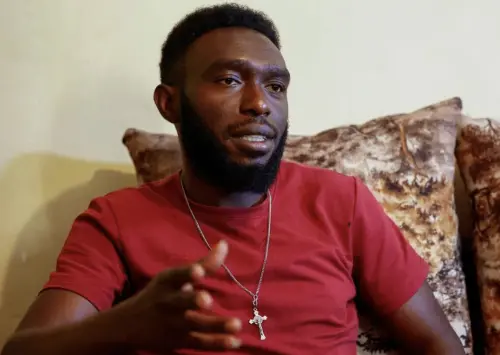 ▲肯亞男子奧金多分享自己在緬甸KK園區的遭遇，指出AI已成詐騙集團的核心工具。（圖／路透社／達志影像）