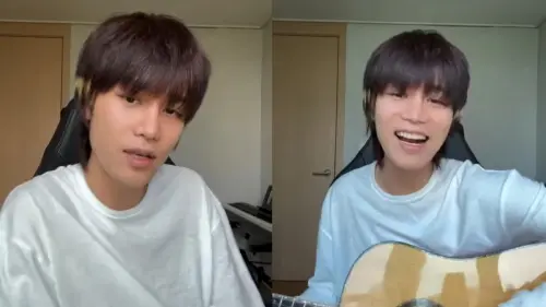 ▲後來粉絲發現，文泰一在涉嫌性侵女性後，隔天跟沒事一樣開直播。（圖／翻攝自인스타라이브저장소YouTube）