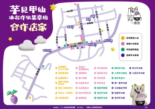 ▲「芋見甲仙・冰友作伙集章趣」，串聯30家芋冰店與特色店家。（圖／ 主辦單位提供）