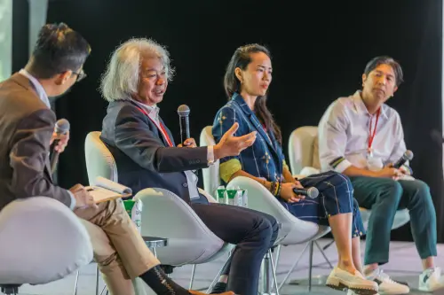 ▲與來自亞洲各地的設計與商業領袖對談，分享台灣如何透過設計與文化，創造跨國合作新契機。