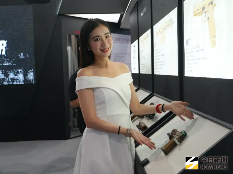 ▲2025台北國際航太暨國防工業展,西格紹爾(SIG SAUER)的Show Girl。(圖/記者呂炯昌攝)